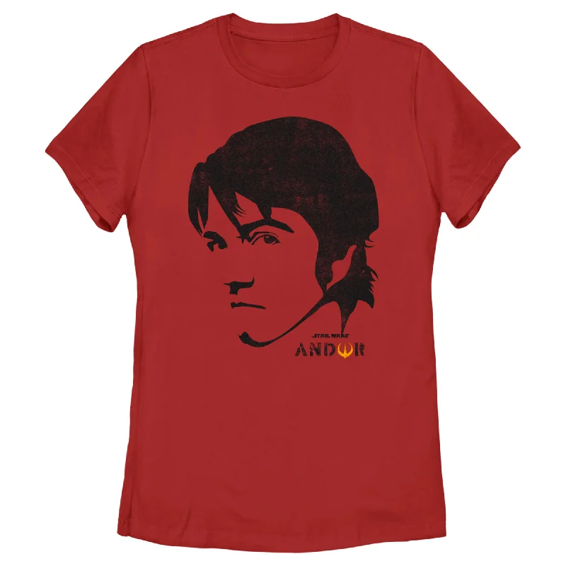 Women's Star Wars: Andor Cassian Eye Glare T-Shirt-- Elegant Classic Vintage
