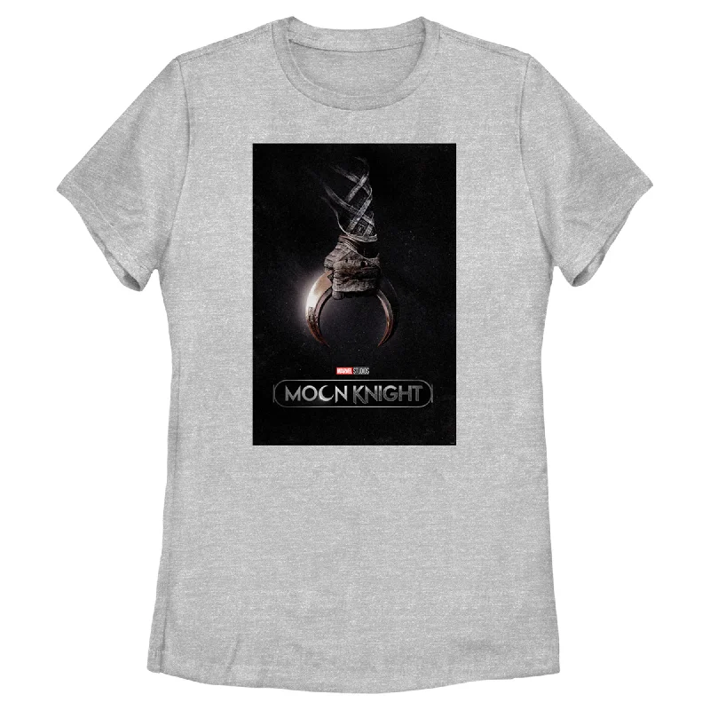 Women's Marvel: Moon Knight Crescent Dart Poster T-Shirt-- Terry Blend Velvet Blend Canvas Blend