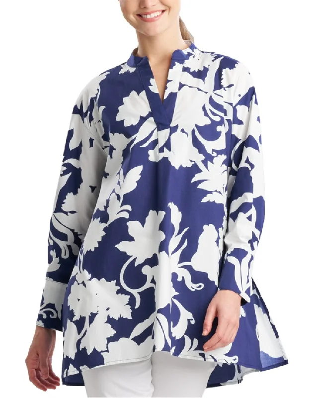 Natori Shirt-- Houndstooth Herringbone Solid