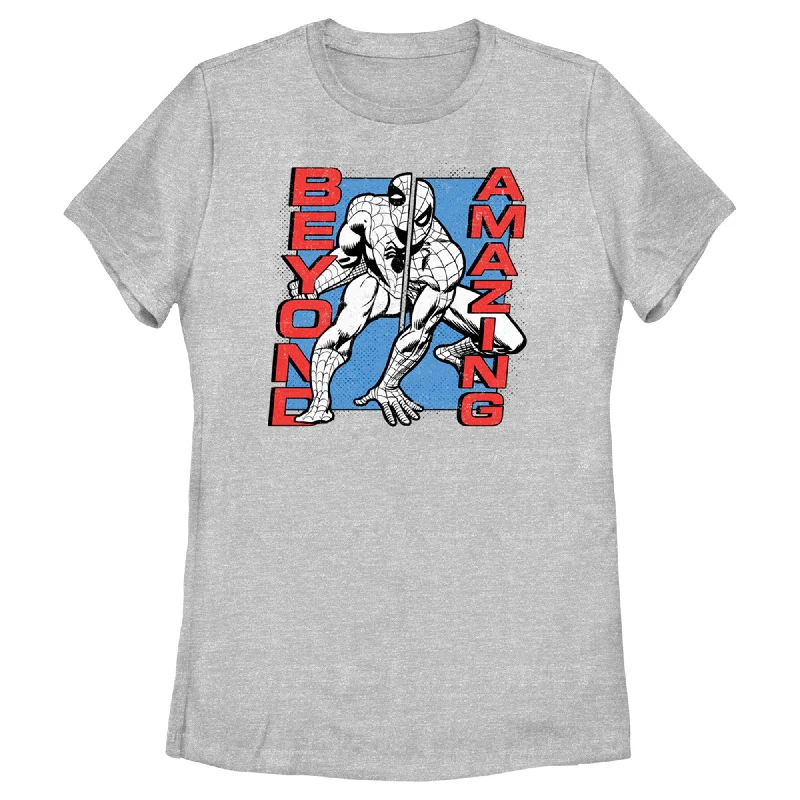Women's Spider-Man: Beyond Amazing Split Panel T-Shirt-- Lace Blend Ribbed Blend Corduroy Blend Women's Spider-Man: Beyond Amazing Split Panel T-Shirt-- Lace Blend Ribbed Blend Corduroy Blend