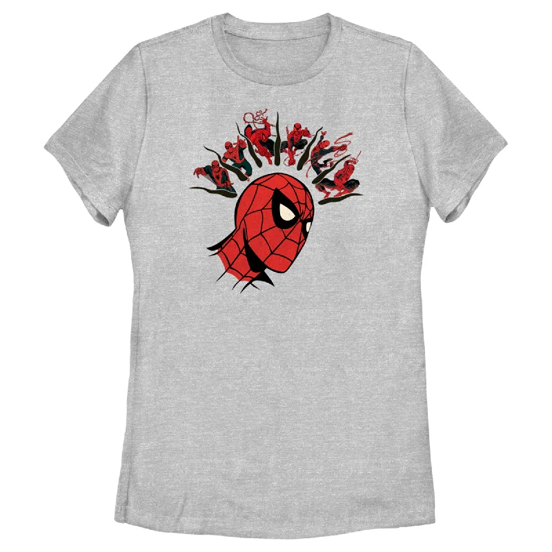 Women's Spider-Man: Beyond Amazing Spidey Sense in Action T-Shirt-- Embroidered Appliqued Beaded