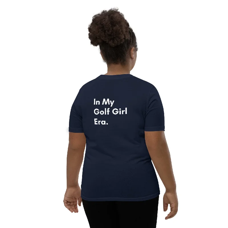 In My Golf Girl Era Youth Short Sleeve T-Shirt-- Mesh Blend Leather Blend Suede Blend