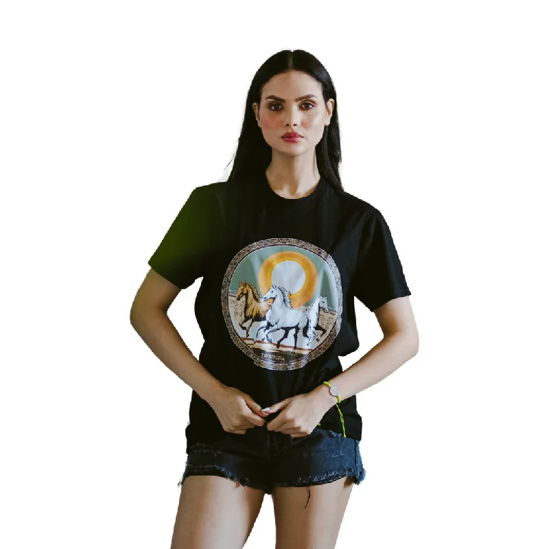 T-shirt Tbourida-- Solid Print Embellished