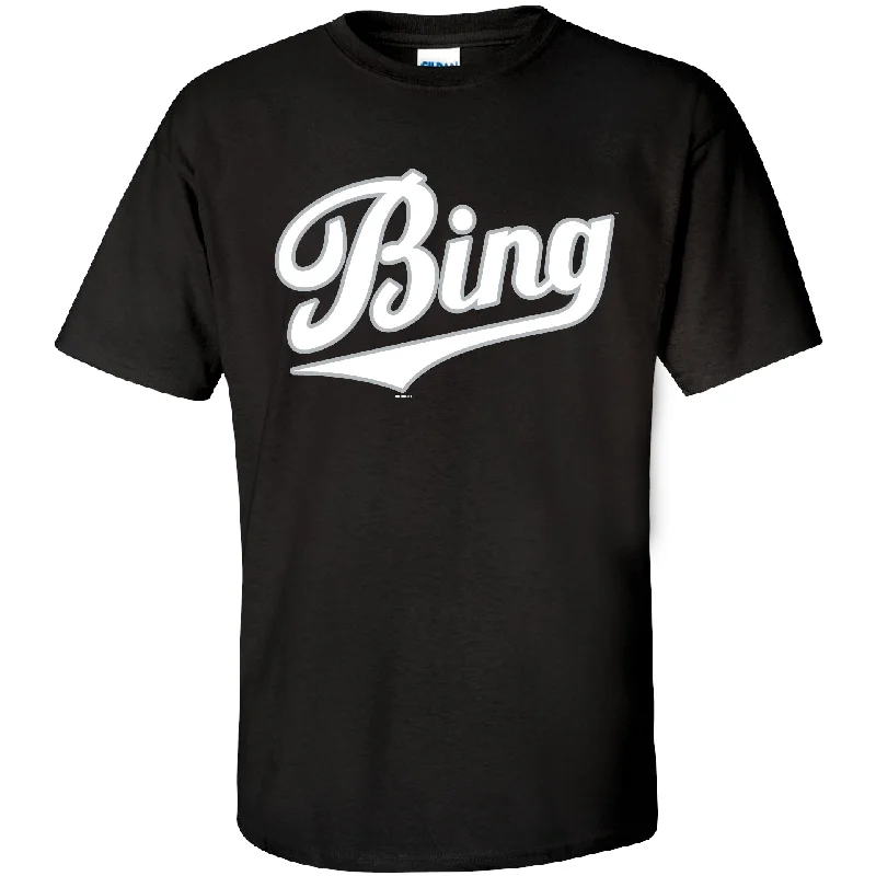 BRP Adult Black "Bing" T-Shirt-- Zippered Buttoned Snapped