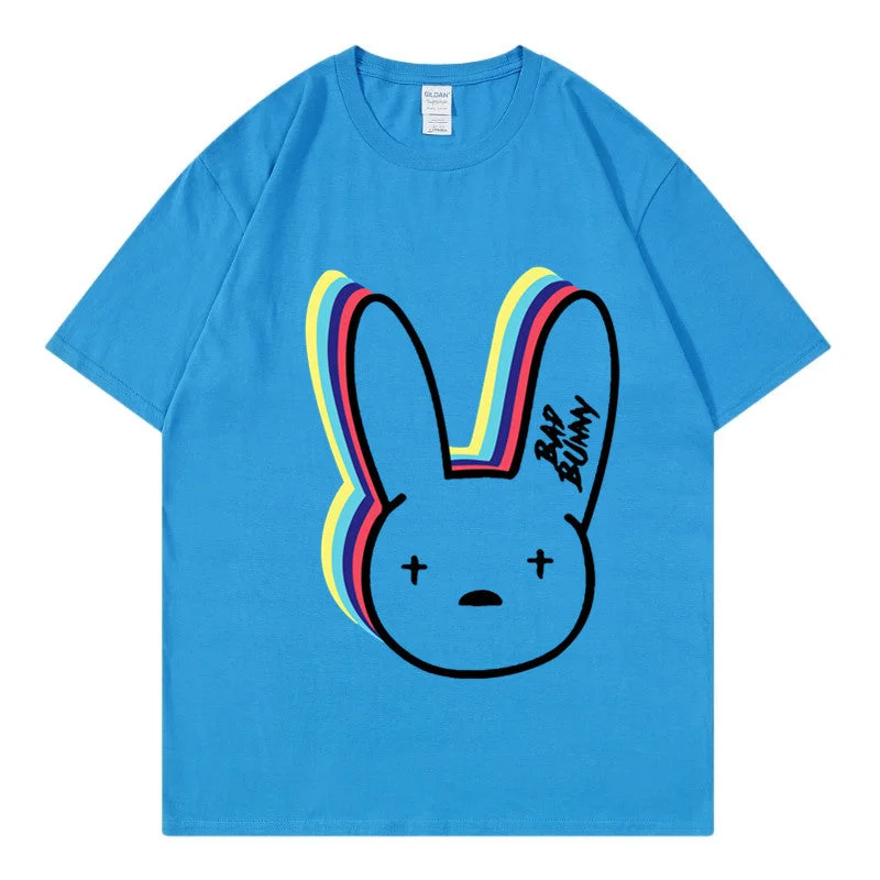 Bunny Design Women's Fashion T-Shirt-- Cashmere Blend Cotton Blend Poly Blend