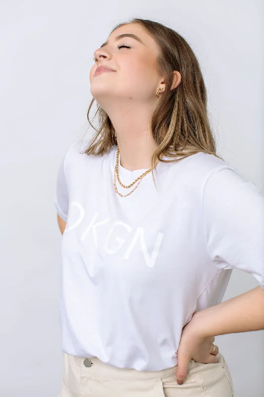 Top - Okanagan Lifestyle OKGN Bamboo T-Shirt-- Cotton Fabric Linen Fabric Terry Fabric