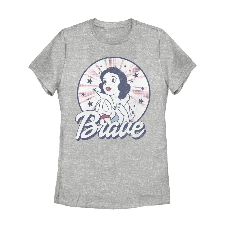Women's Snow White and the Seven Dwarfs Fourth of July  Brave T-Shirt-- Chenille Blend Fleece Blend Nylon Blend
