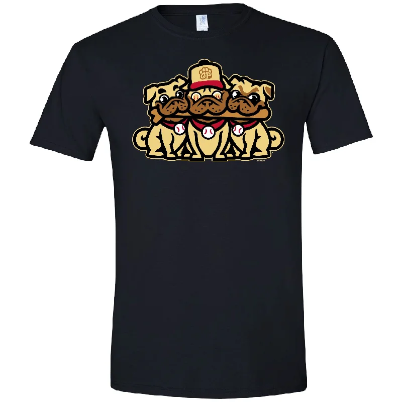 BRP NEW!  ADULT (Black)  Night of the Grumble Pugs Double-Sided Theme Night T-Shirt   NEW COLORS ADDED!-- Jersey Fabric Tulle Fabric Batik Fabric