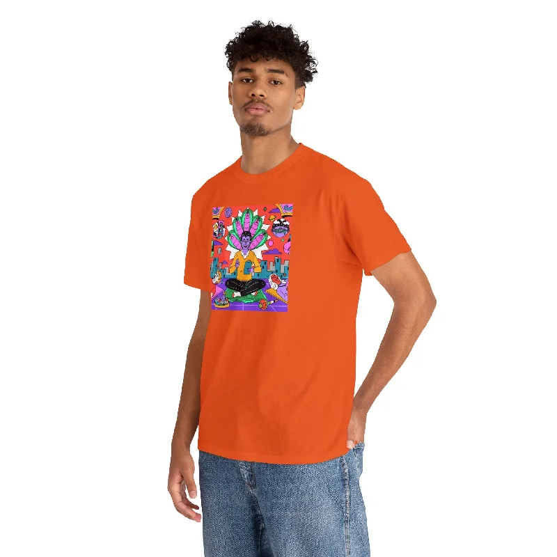 The Trip Of Your Life, Cartoon Psychedelic T-Shirt-- Fitted T-Shirt Seamless Stretchy