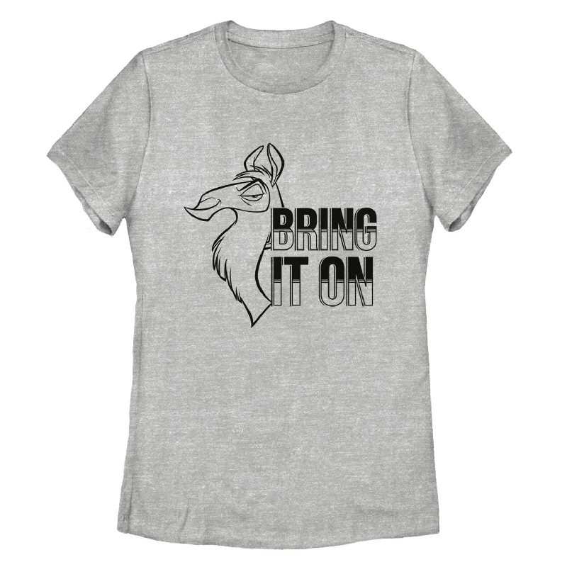 Women's The Emperor's New Groove Kuzco Outline T-Shirt-- Iron Safe Non-Iron Wrinkle Free