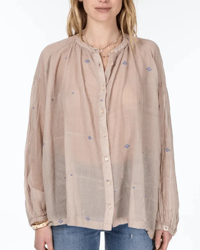 Kitty Shirt-- Zippered Front Buttoned Front Snap Front