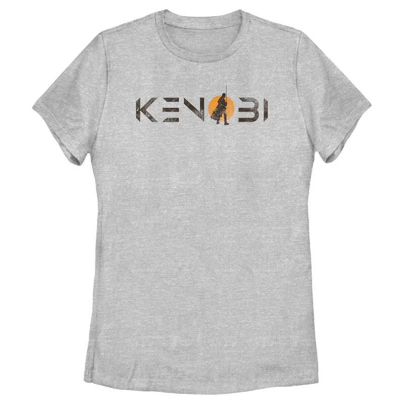 Women's Star Wars: Obi-Wan Kenobi Vintage Silhouette Kenobi Sunset T-Shirt-- Spandex Blend Rayon Blend Denim Blend Women's Star Wars: Obi-Wan Kenobi Vintage Silhouette Kenobi Sunset T-Shirt-- Spandex Blend Rayon Blend Denim Blend