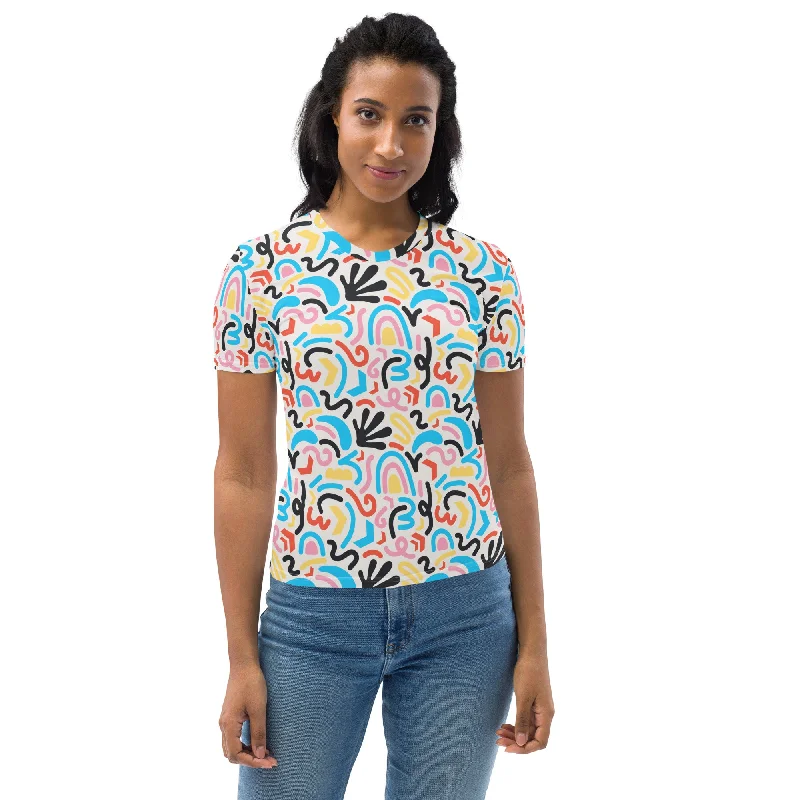 Women's Pride Party T-Shirt-- Zippered Buttoned Snapped