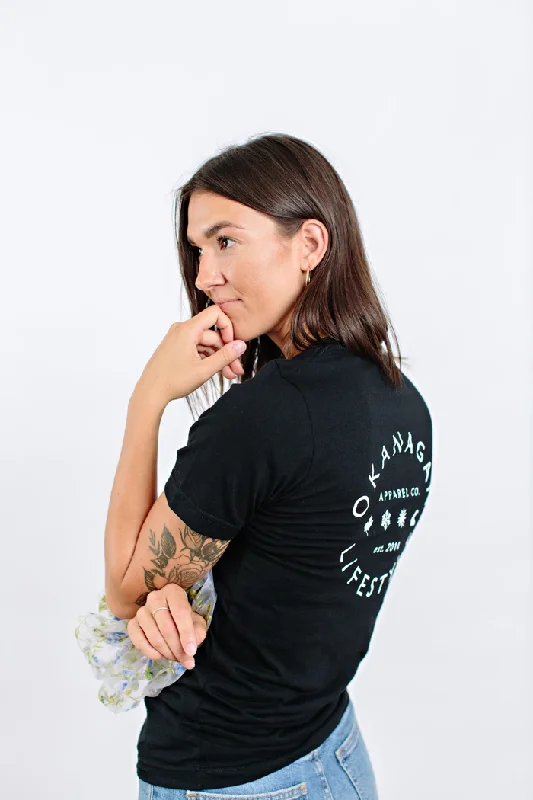 Top - Okanagan Lifestyle Classic T-Shirt-- V-Neck T-Shirt Long Sleeve Cotton
