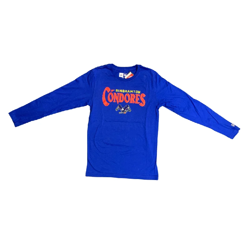 BRP Los Cóndores de Binghamton Copa de la Diversión New Era Royal Blue L/S Shirt-- Casual Formal Business
