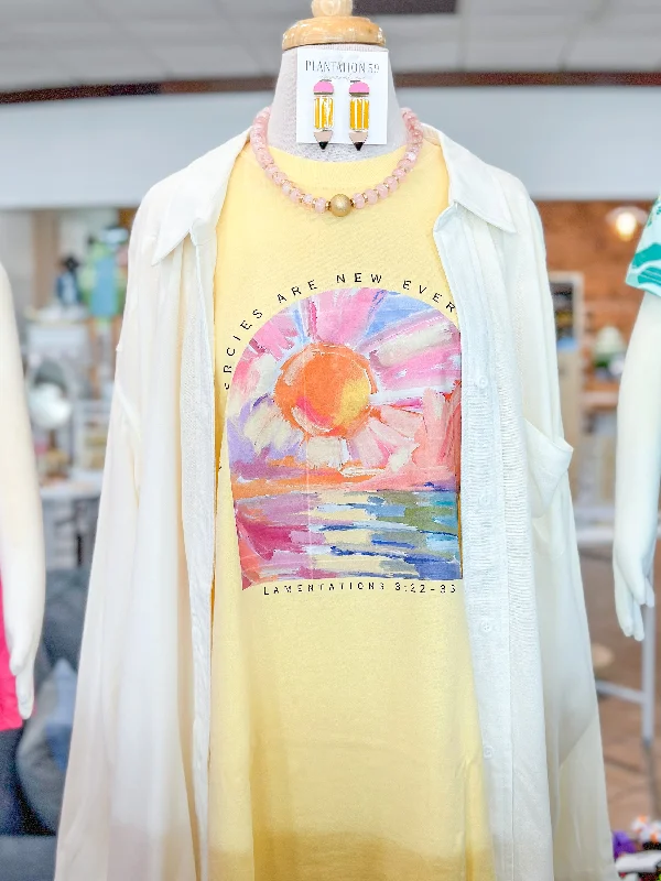 New Mercies T-Shirt-- Sequined Glittery Shiny