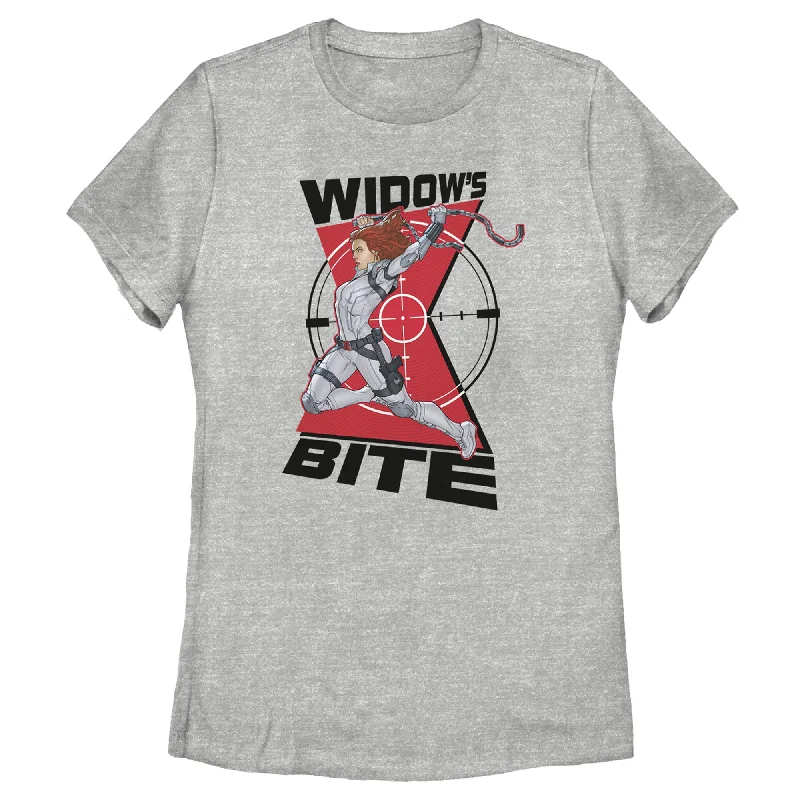 Women's Marvel Black Widow in the Crosshairs T-Shirt-- Nylon Fabric Polyester Fabric Spandex Fabric