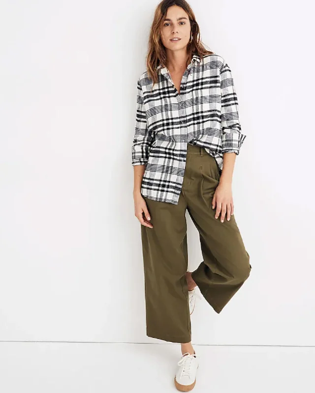 "Flannel Oversized Ex-Boyfriend Shirt"-- Fleece Nylon Spandex