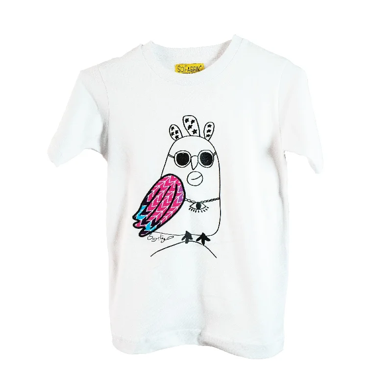 Perrouche T shirt Kid-- Polka Dot Checkered Tartan