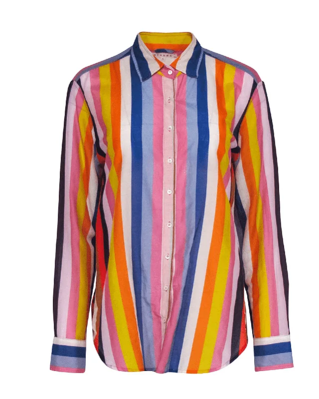 Roman Shirt- Stripe-- Seamless Knitted Crochet