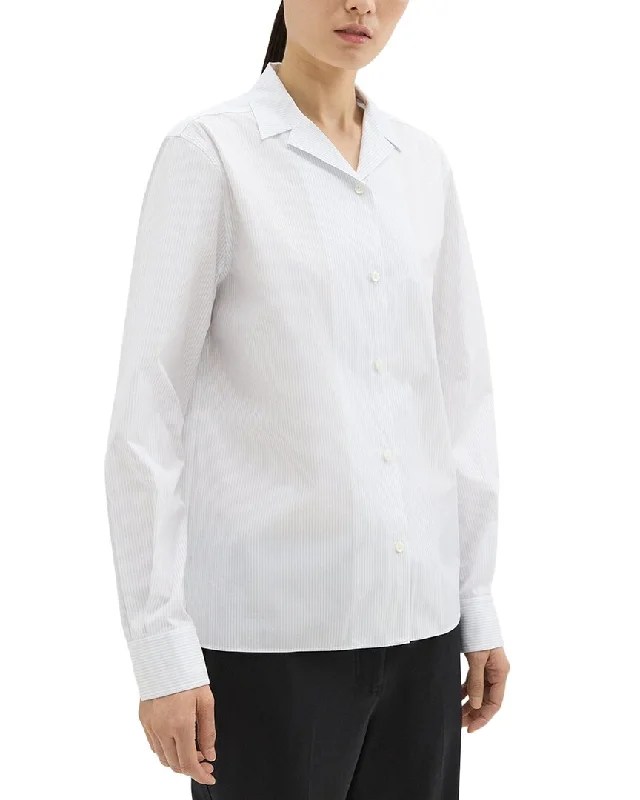 Theory Striped Shirt-- Machine Wash Dry Clean Hand Wash