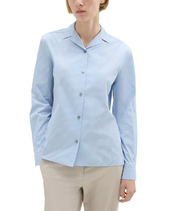 Theory Striped Shirt-- Handmade Hand-knitted Hand-woven