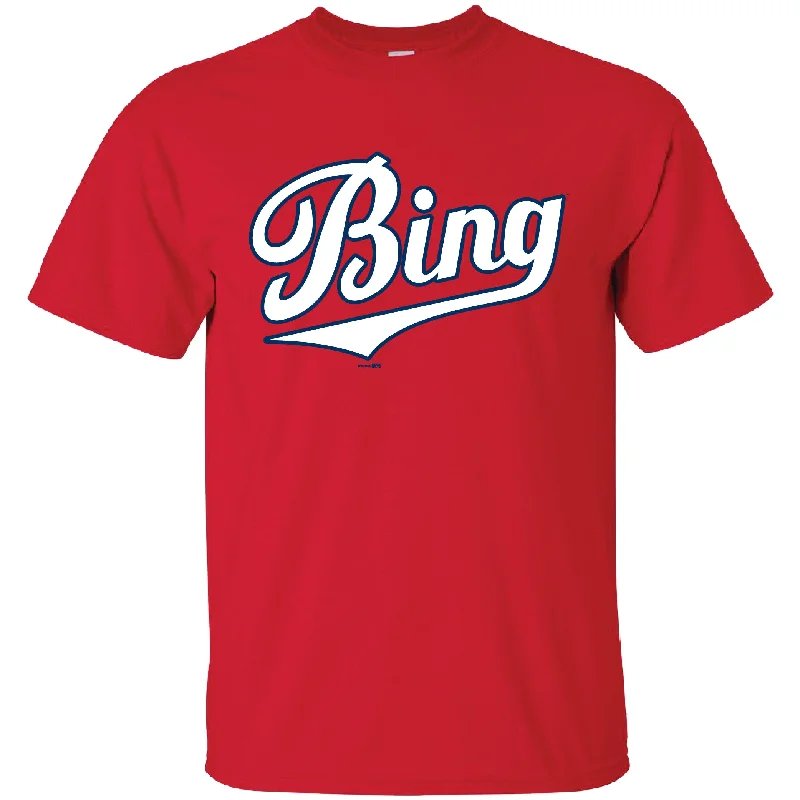 BRP Adult Red "Bing" S/S T-Shirt-- Modern Contemporary Chic