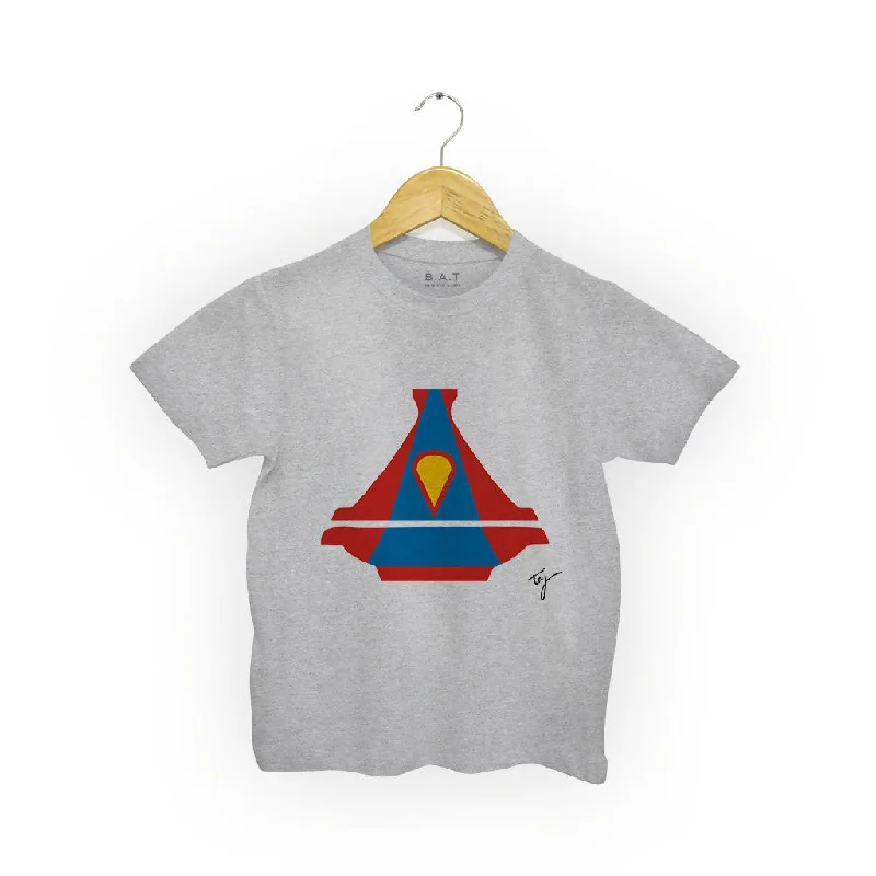Superman Kid's Shirt-- Hooded Caped Shawl Collar
