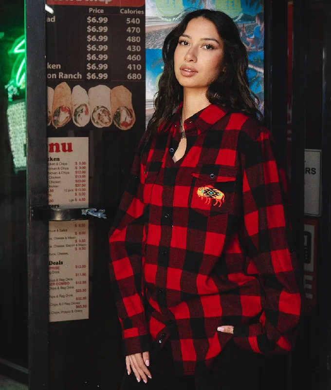 Native Buffalo Embroidered Unisex Premium Yarn-Dyed Long Sleeve Flannel Shirt-- Collared T-Shirt Boat Neck A-Line Native Buffalo Embroidered Unisex Premium Yarn-Dyed Long Sleeve Flannel Shirt-- Collared T-Shirt Boat Neck A-Line