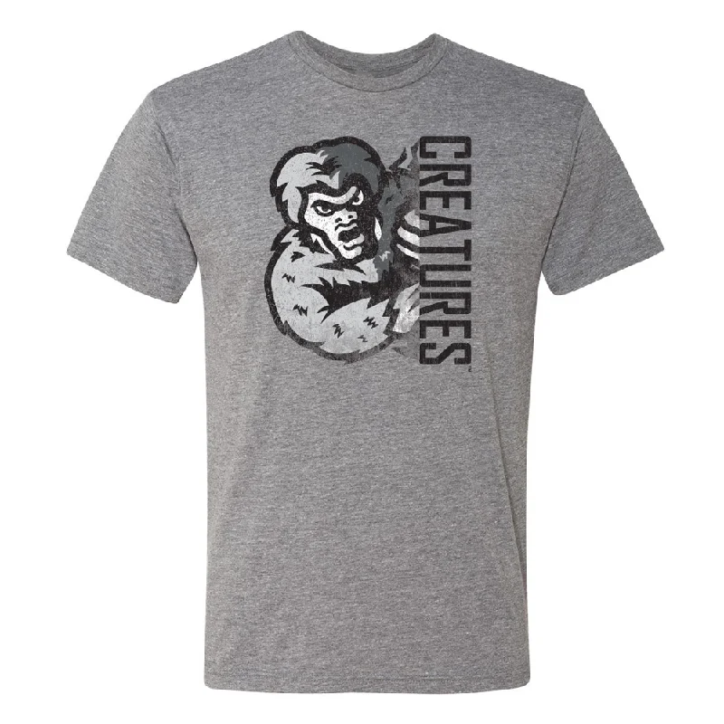 BRP Adult Gray Creatures T-Shirt-- Hooded Caped Shawl Collar