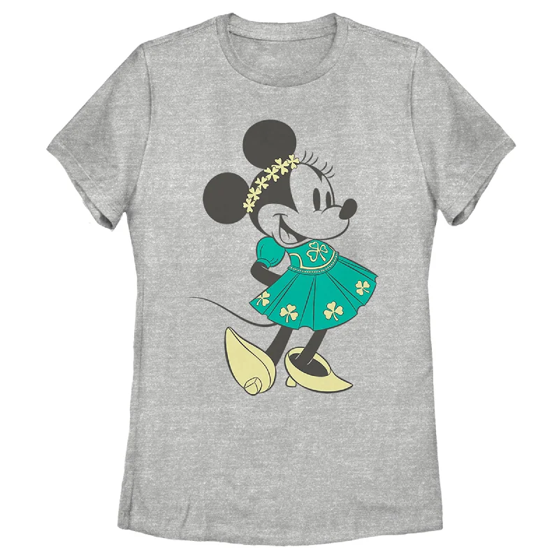Women's Mickey & Friends Flower Girl Minnie T-Shirt-- Knit Fabric Woven Fabric Fleece Fabric Women's Mickey & Friends Flower Girl Minnie T-Shirt-- Knit Fabric Woven Fabric Fleece Fabric