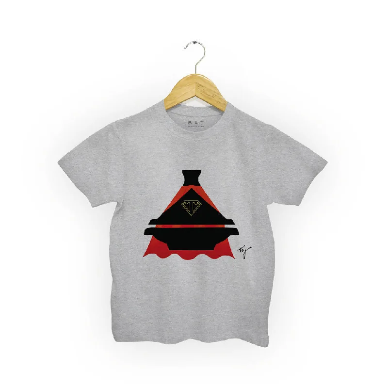 Super Taj Kid's T Shirt-- Zippered Front Buttoned Front Snap Front
