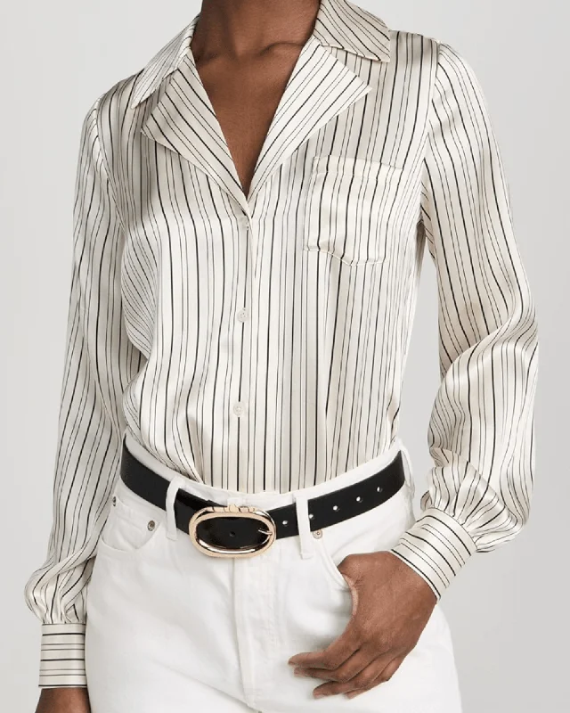 Capriana Shirt-- Mesh Blend Leather Blend Suede Blend