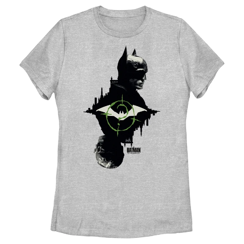 Women's The Batman Mirror Riddler Skyline T-Shirt-- Anti-Shrink Durable Soft