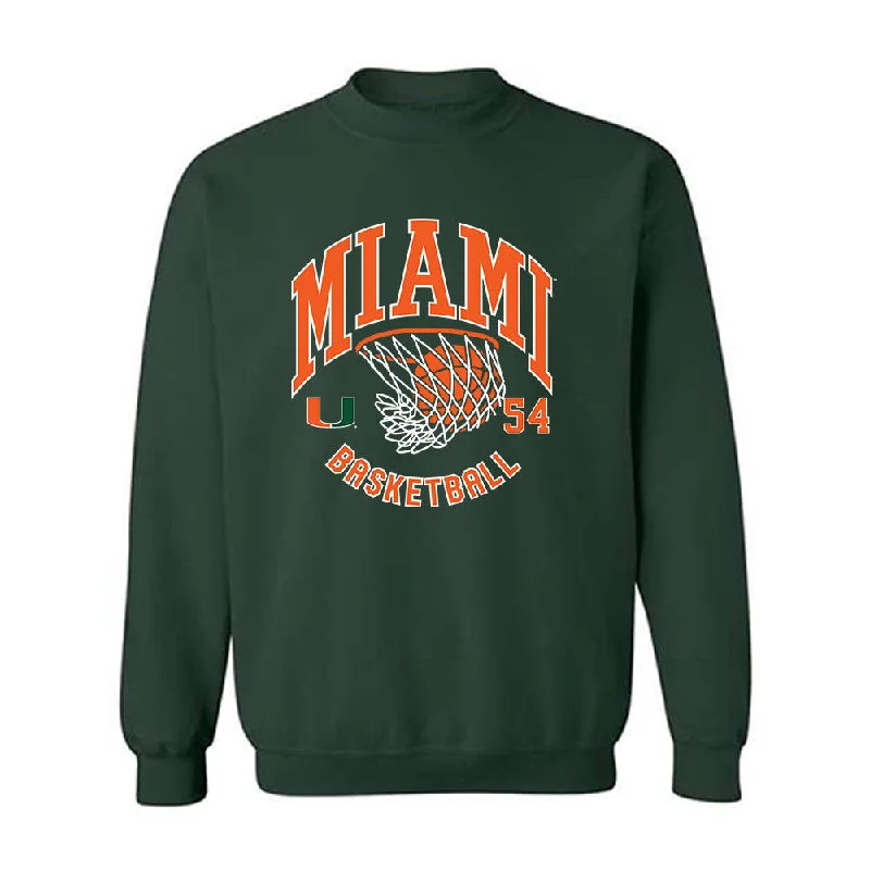Miami - NCAA Women's Basketball : Sophia Zulich - Sports Shersey Crewneck Sweatshirt Hoodie with Raw Hem Edgy Unfinished