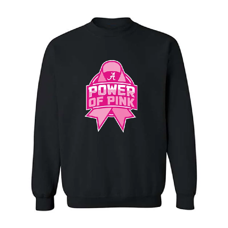 Alabama - NCAA Women's Basketball : Chloe Spreen - Power of Pink Crewneck Sweatshirt Hoodie with Tied Waist Feminine Flattering