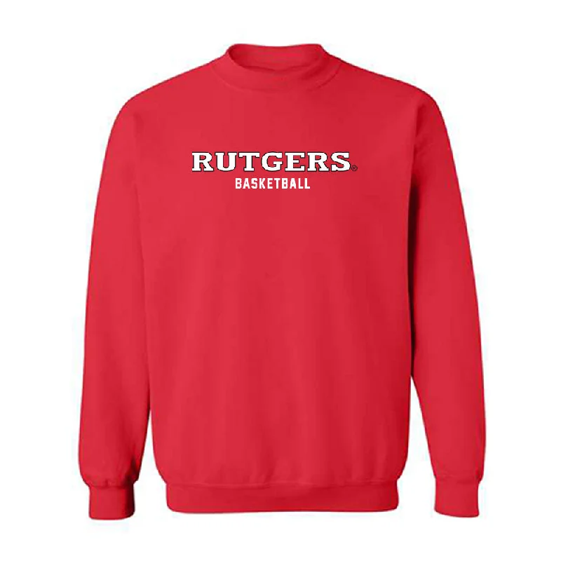 Rutgers - NCAA Women's Basketball : Jojo Lacey - Classic Shersey Crewneck Sweatshirt Hoodie with Hem Contrast Bold Stylish