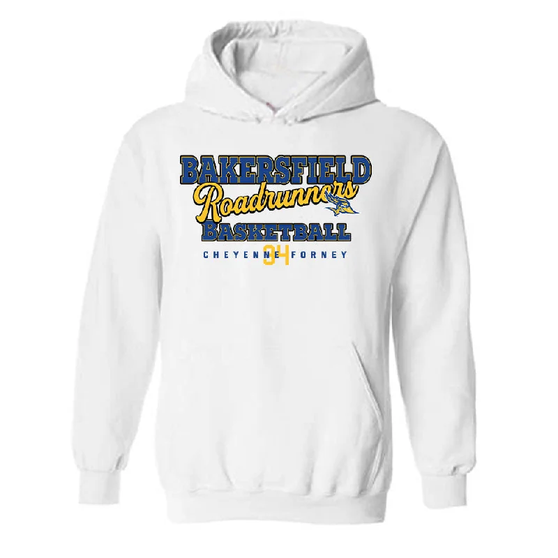 CSU Bakersfield - NCAA Women's Basketball : Cheyenne Forney - Classic Fashion Shersey Hooded Sweatshirt Oversized Hoodie Comfort Casual