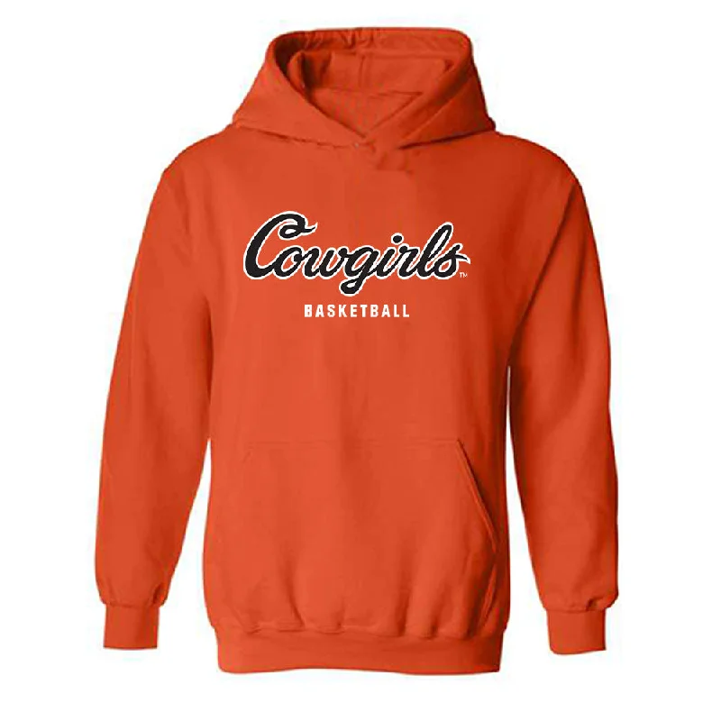 Oklahoma State - NCAA Women's Basketball : Lior Garzon - Classic Shersey Hooded Sweatshirt Hoodie with Hem Lace Feminine Delicate Oklahoma State - NCAA Women's Basketball : Lior Garzon - Classic Shersey Hooded Sweatshirt Hoodie with Hem Lace Feminine Delicate
