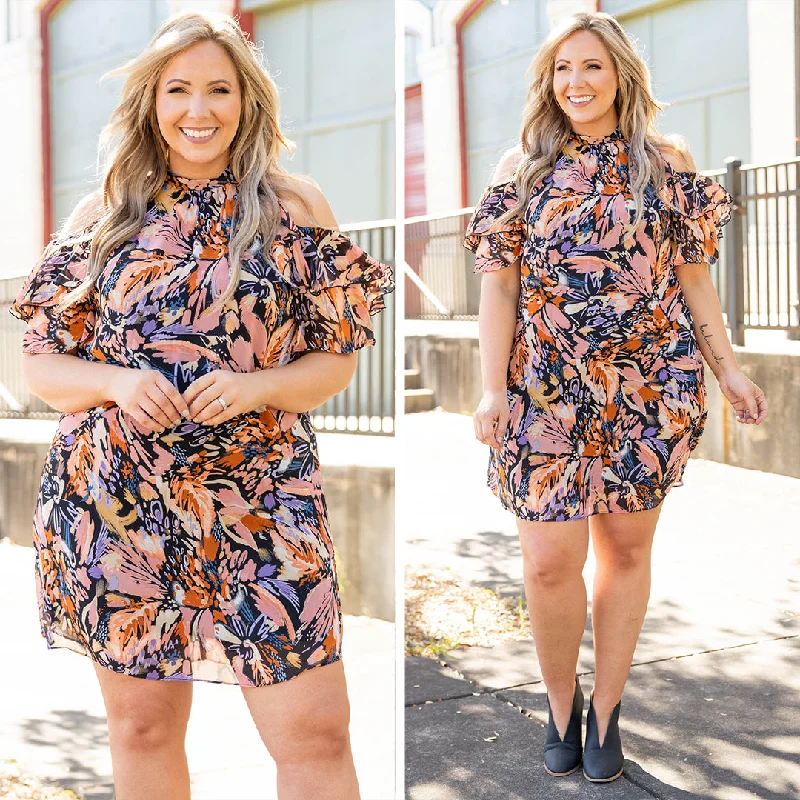 Garden Beauty Dress, Mauve Tunics Stylish elegant