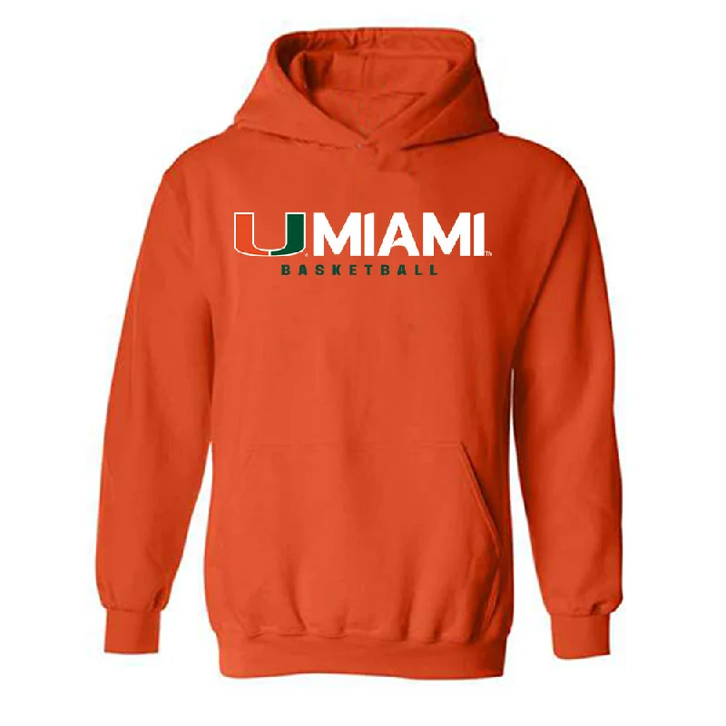 Miami - NCAA Women's Basketball : Sophia Zulich - Classic Shersey Hooded Sweatshirt Hoodie with Contrast Stitching Detailed Premium