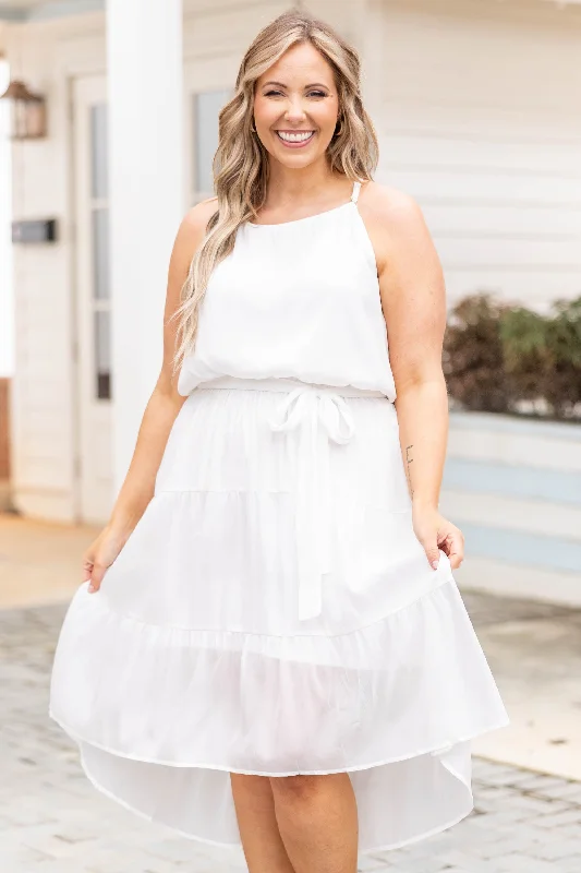 Heaven's Sake Dress, Ivory Tunics stripes playful