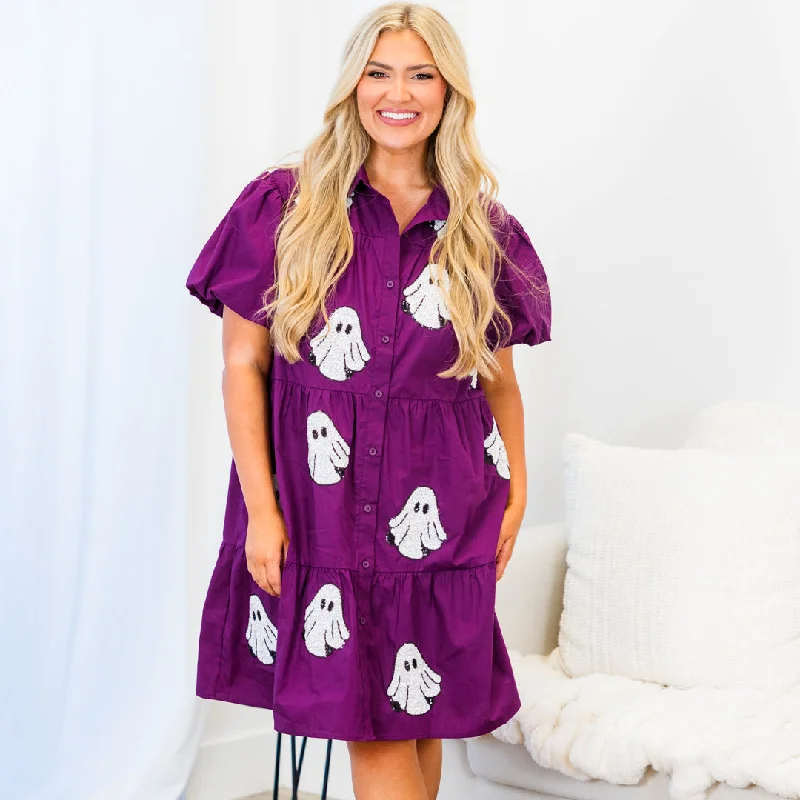 Ghoul Glam Dress, Purple Tunics Travel practical
