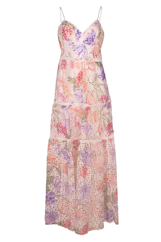 Demi Dress - White Bouquet Tunics Luxurious high-end