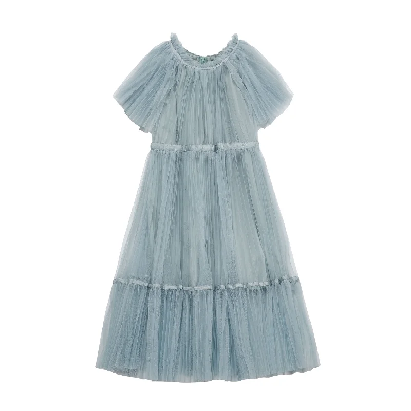 Cera Una Volta Celadon Sherry Dress Turtleneck Neckline Stylish
