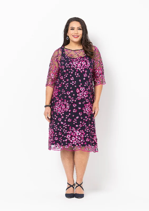 Pretty Posies Evening Dress Tunics Stylish modern