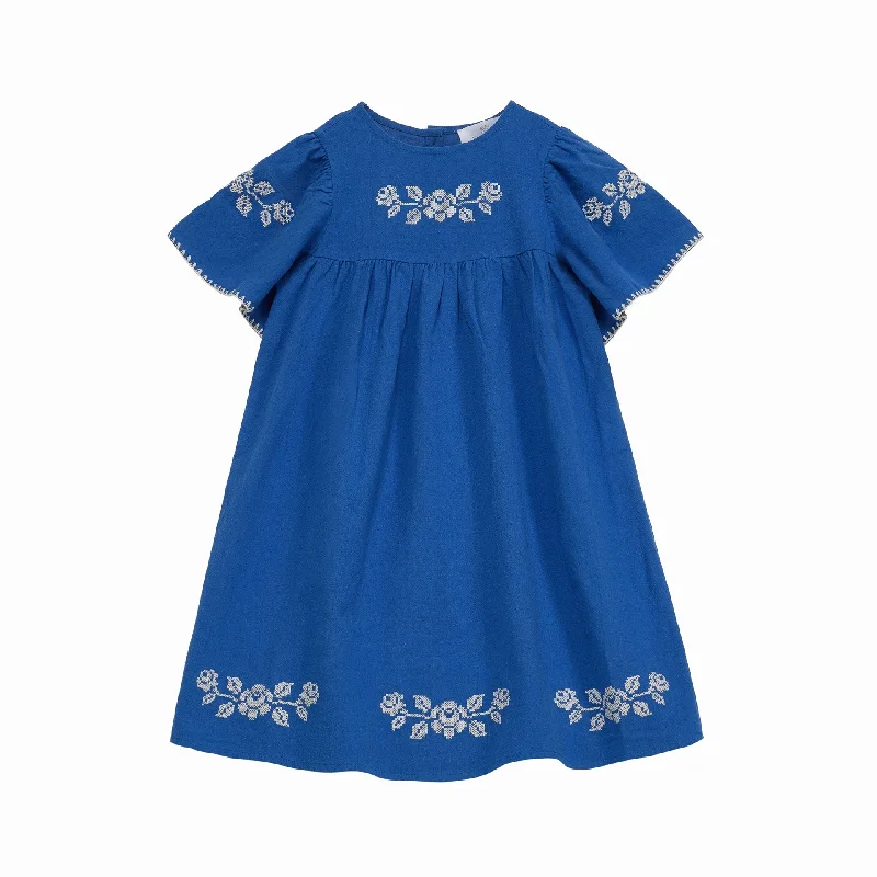 Cera Una Volta Blue Leonidas Dress Tunics stripes playful