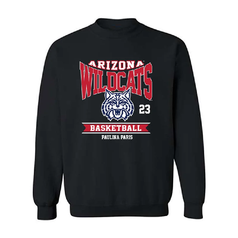 Arizona - NCAA Women's Basketball : Paulina Paris - Classic Fashion Shersey Crewneck Sweatshirt Hoodie with Ribbed Hem Stretchable Secure Arizona - NCAA Women's Basketball : Paulina Paris - Classic Fashion Shersey Crewneck Sweatshirt Hoodie with Ribbed Hem Stretchable Secure