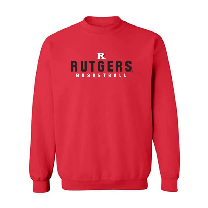 Rutgers - NCAA Women's Basketball : Zachara Perkins - Classic Shersey Crewneck Sweatshirt Hoodie with Front Slit Layering Stylish