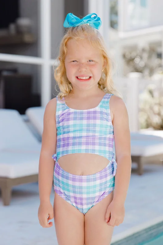 Kid's Sandy Shores Side One Piece Swimsuit FINAL SALE Sleek Mesh Bikini